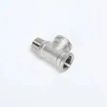 304 stainless steel external thread tee, external thread thread, inside and outside water pipe joint accessories collection