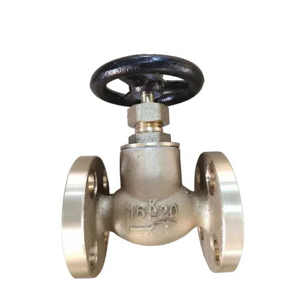 Marine Globe Valve JIS 10K50 5K50 Bronze Flange Stop Globe Valve Factory photo-4