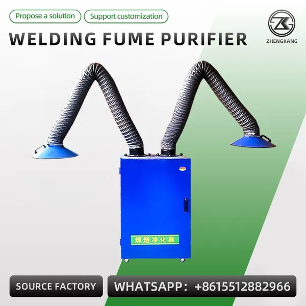 Industrial Welding Fume Extractor Mobile Welding Smoke Dust Collector for Cutting Grinding photo-2