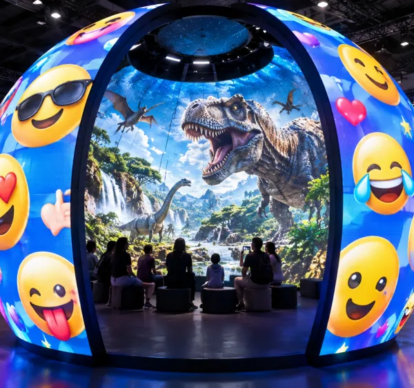 Dust‑proof Moisture‑proof LED Spherical Screen Auto Brightness Adjustment 3D Visual Sphere LED Panel