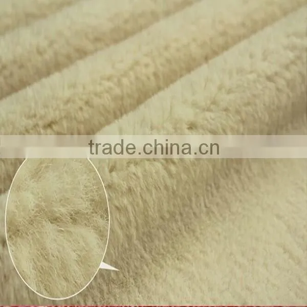 Wholesale 100%polyester Angora Rabbit Fleece Fabric for Clothes photo-3