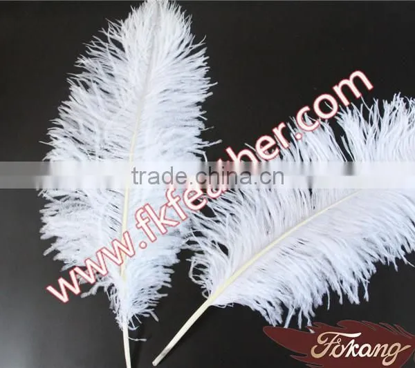 Natural Craft Feather Big White Ostrich Feather For Wedding And Party Decoration 60cm-65cm photo-5