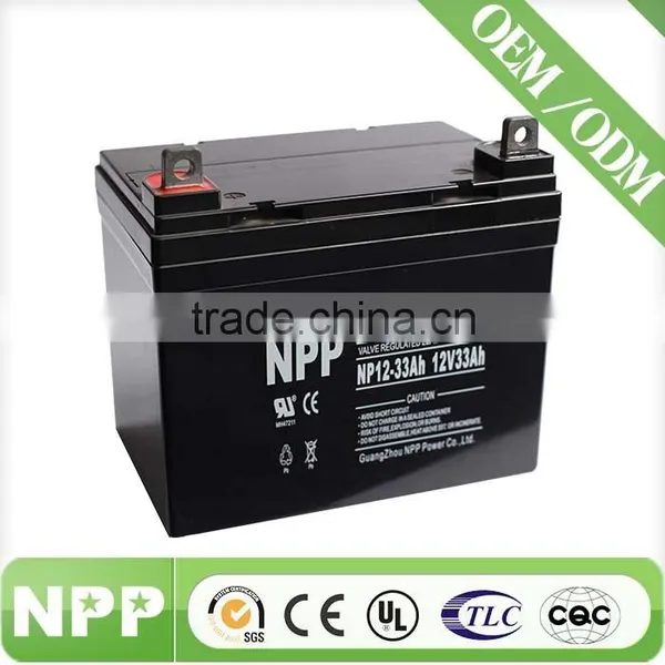 12v33ah Chinese Manufacturer Deep Cycle Battery Rechargeable for Solar photo-2