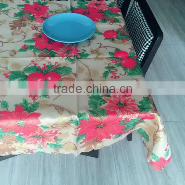 TB004 Flowers Ployester Table Cloth photo-3