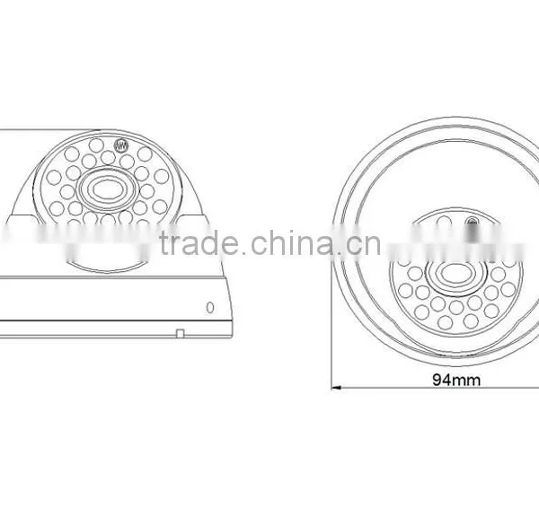 Shenzhen Kendom Manufacturer Cctv Surveillance System Promotional ip Network ir Metal Dome Camera With Poe photo-3