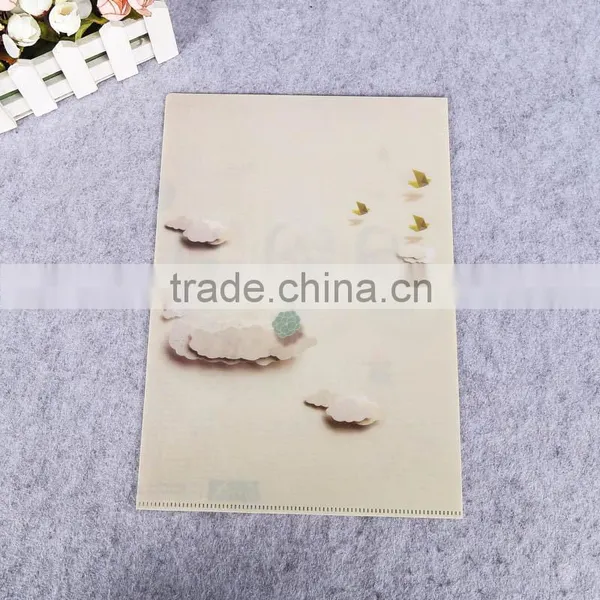 Customzied PP A4 Size L Shape Plastic Folder, L Shape File Folder, L Shape Plastic Document Holder With CMYK Printing photo-2