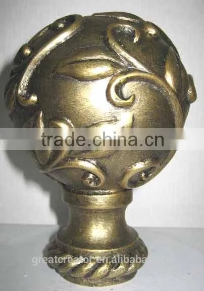 Home Decor Curtain Rod Finials Accessories Bed Finials photo-3