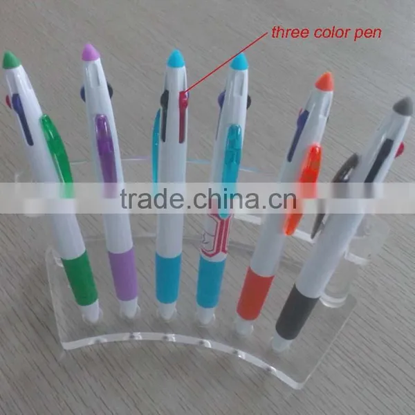 Hot Selling Promonitional Plastic 3 Color Pen for Japan Market photo-3