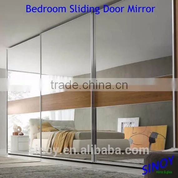 3mm 4mm 5mm Wardrobe Door Mirror Glass With Double Coated Paint photo-4
