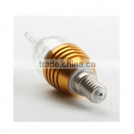LED Candle Bulb Golden 300LM High Power Cool White E14 3w Led Candle Light Bulb photo-2