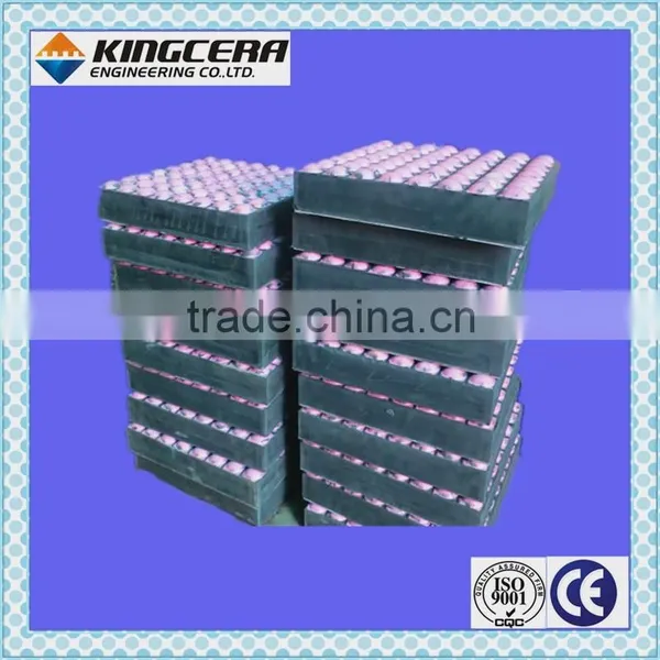 95% Alumina Ceramic Rubber Lining (300*300*63mm) photo-2