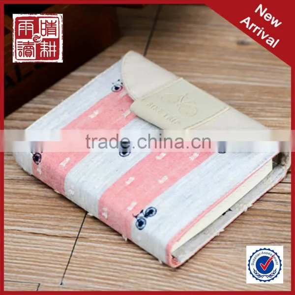 Fabric Cover Magnetic Notebook With Grid Inside Pages photo-4