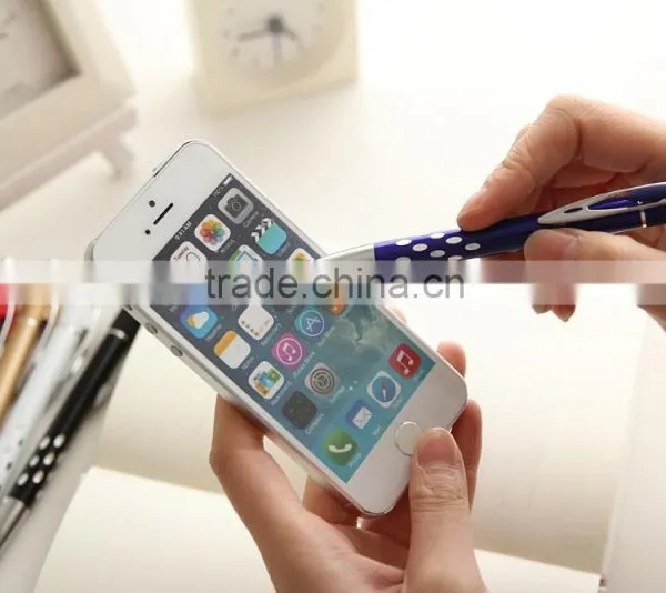 Fashion Color 2 in 1 Ball Pen Stylus Touch Pen ,plastic Ball Pen,promotional Pen photo-2