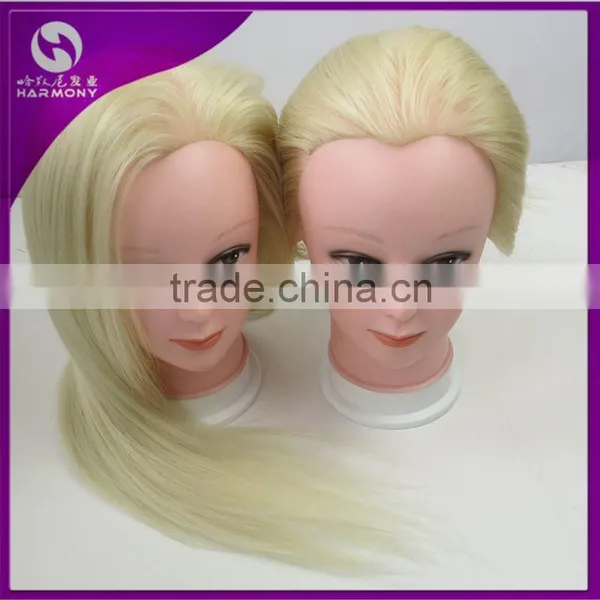 Cheap Huamn Hair Mannequin Head for Hairdressing100% Human Hair Training Doll Head Practice Head photo-2