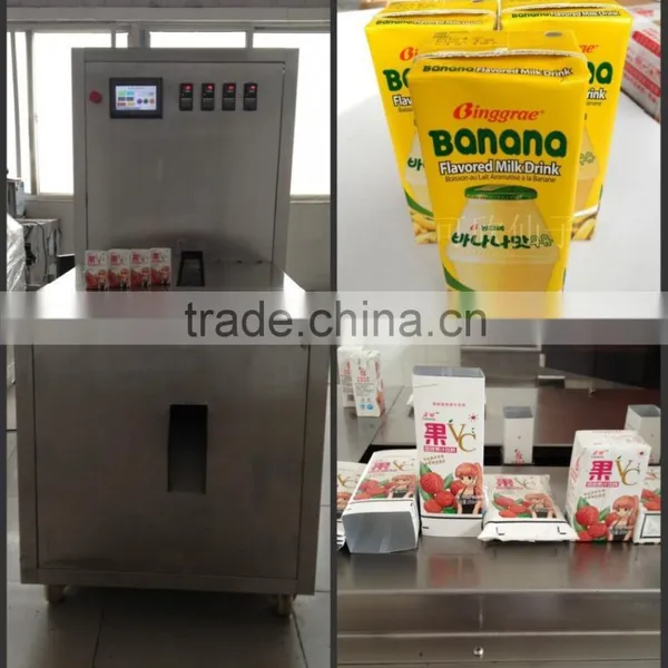 Semi Automatic 250ml Carton Box /paper Box Filling Packing Sealing Machine for Juice photo-6
