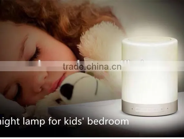 Unique Home Decoration Led Lamp Speaker Bluetooth With 3 Level Brightness Touch Control Design and Retail Box Package photo-5