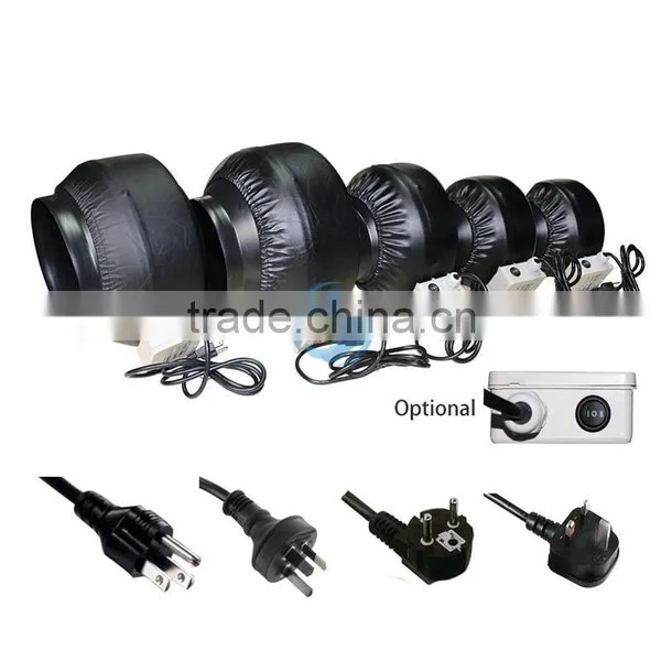 Hydroponic 6 Inch Blower Fan Ducting Inline Fan