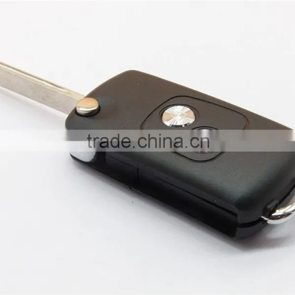 Hot Sale Peugeot 407 2 Buttons Flip Remote Key Shell With Groove Blade for Cars photo-5