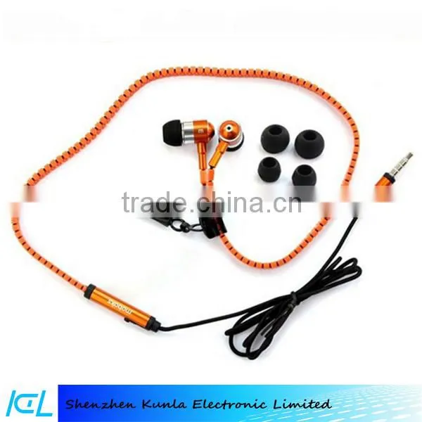 2015 Wholesale Zipper Earphone, Headset, Headphone for IOS&Android Smartphone, MP3 Player and PSP Gamer photo-6