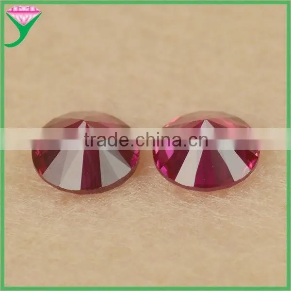 6mm 7# Color Cheap Price Round Lab Created Rough Ruby Corundum photo-2