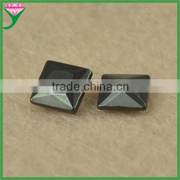Wholesale Price Faceted Square Cut Hematite Magnetic Stone photo-2