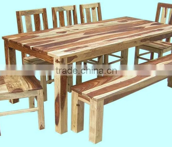 wooden dining table set