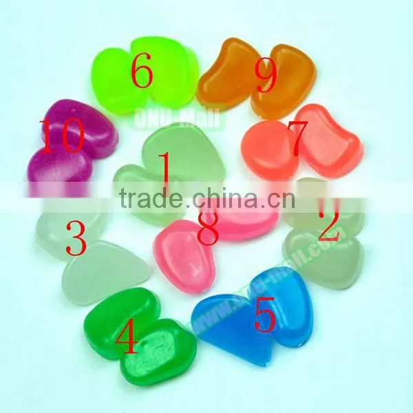Colorful Man-made Pebbles Luminous Stone, Night Light Stones for Garden Walkway Decorative Quality Choice photo-5