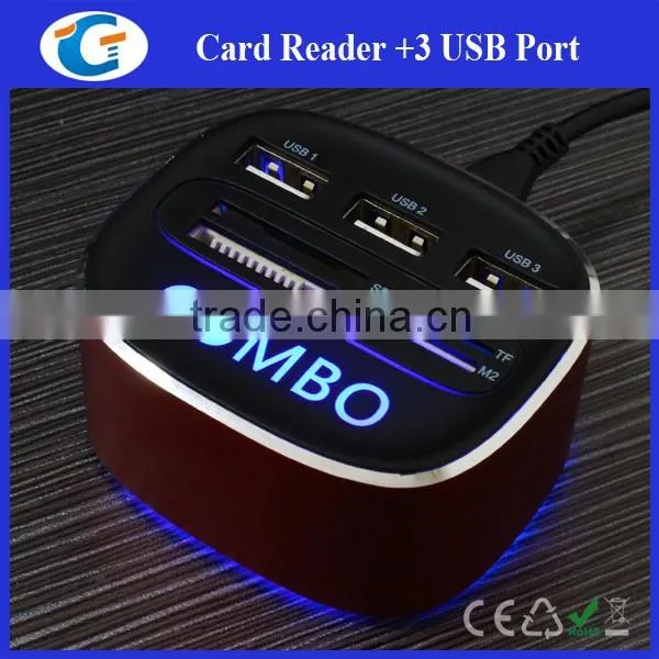 Funny Usb Hub With Luminous Logo for Christmas Gifts photo-6