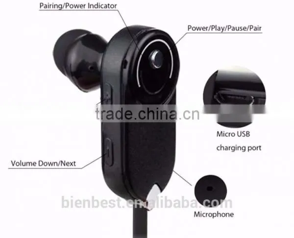 HV-803 Wireless Sports Bluetooth Headset In-Ear Earphones Hands Free Stereo Earphone for IPhone Samsung All Smartphones photo-6