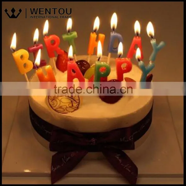 Cute Colorful Letter Birthday Candle photo-2