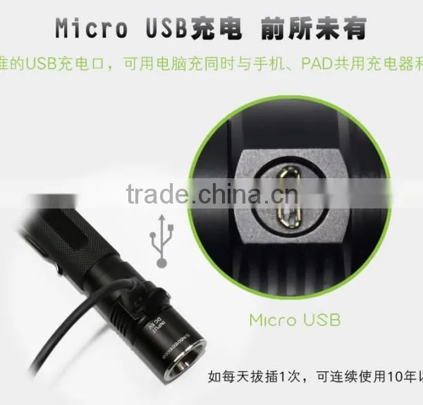 TANK007 Rechargeable Mini Led Flashlight USB Torch Light Led Usb Flashlight photo-6