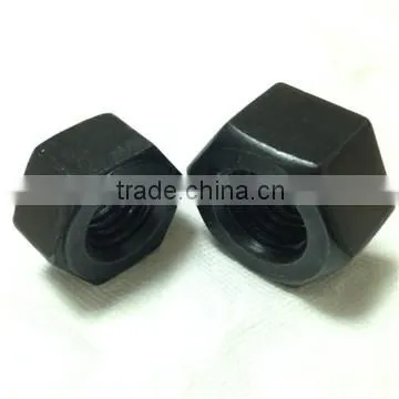 High Quality 2h Heavy Hex Nut Black Color Carbon Steel photo-2