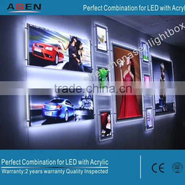 A4 A3 Size Photography Light Box Window Display Acrylic LED Light Real Estate Window Display photo-3