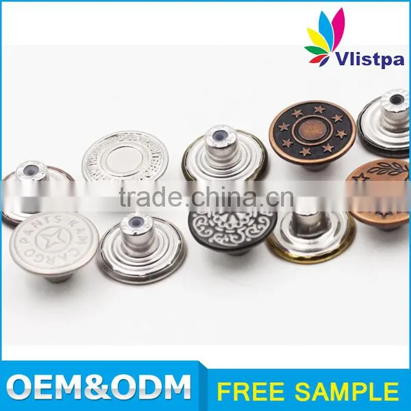 Custom Logo 20mm Design Decorative Denim Jeans Wholesale Jeans Button photo-4