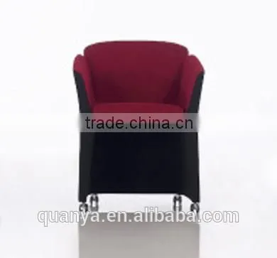 Elegant Atmosphere Leaisure Sofa Chair With Casters for Restaurant