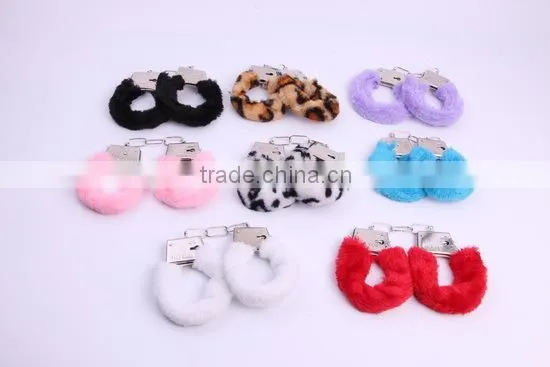2016 Cartoon Plush Handcuffs For Sexy Adult Games, Funny Metal Handcuffs Love Products photo-2