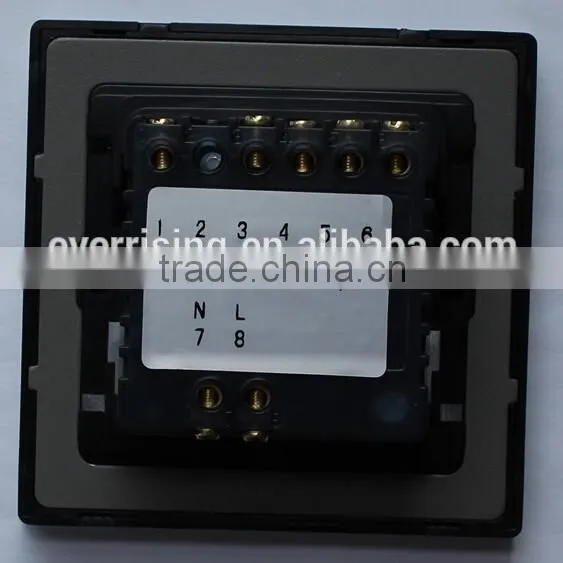 New Design HY302HD 2 Gang Top Quality Glass Screen Wall Touch Switch With Indicator Light photo-4
