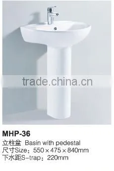 Best-selling Pedestal Basin Ceramic Pede Closet Basin