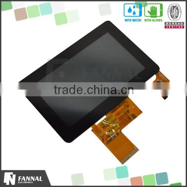 480x272 With RGB Interface For Industrial Use 4" Waterproof Touch Screen Monitor