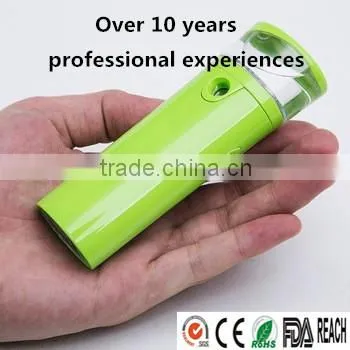 Handheld nano facial mister spray portable humidifier for beauty with powerbank electric diffuser