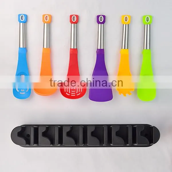 Custom 6-Piece Nylon Kitchen Utensils Sets With Holder Of Nylon Cooking Tools photo-2