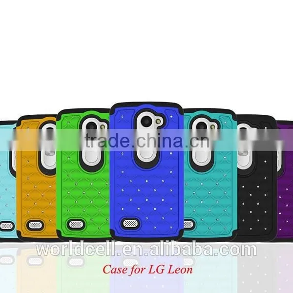 Factory Price Diamond Bling Call Phone Case for LG C40 photo-3