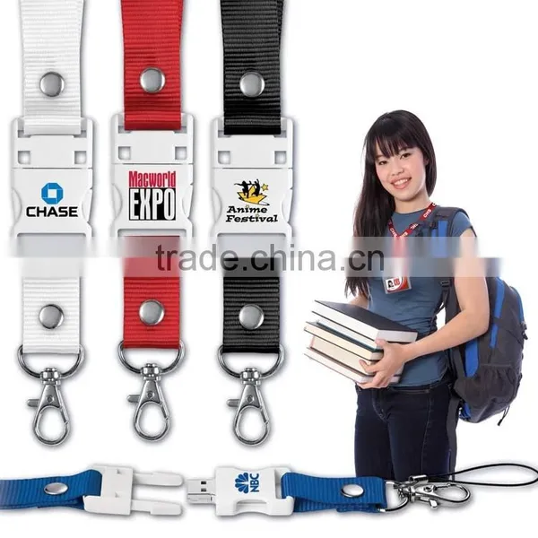 Factory Direct Sale Usb Lanyard Custom Printed Logo Polyester Lanyard Usb Flash Drive for Promotion Gift photo-2