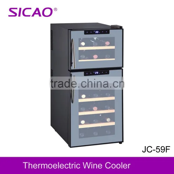 Newest Design 34litre Wood Shelf Dual Zone Bar Beer Cooler photo-3
