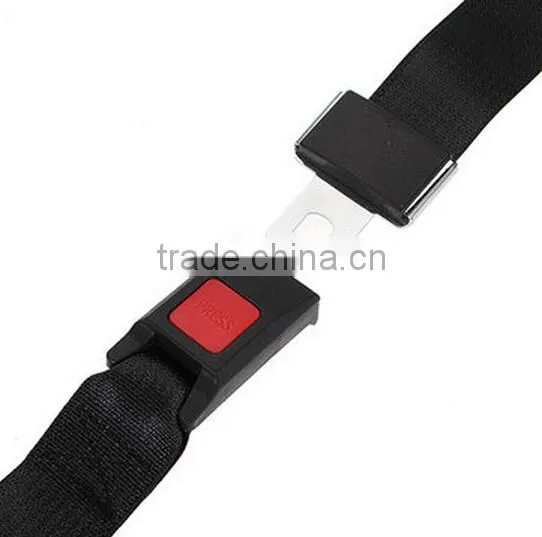 Black Car Seat Belt Lap Belt / Auto Adjustable Safety Belt / Seat Belt Buckle photo-5