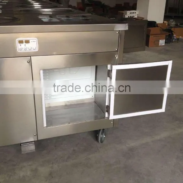 Flat Pan Fried Ice Cream Machine Fried Ice Cream Roll Machine Thailand Fry Ice Cream Machine photo-4