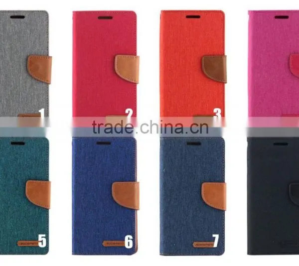 Horizontal Flip Mercury Goospery Canvas Leather Case With Card Slot for Samsung Galaxy Note 5 N920 photo-2