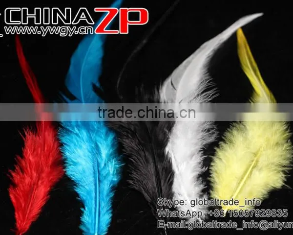 Leading Supplier CHINAZP Bulk Sale Good Quality Cheap Dyed Mix Colors Chicken Rooster Saddle Feathers photo-3