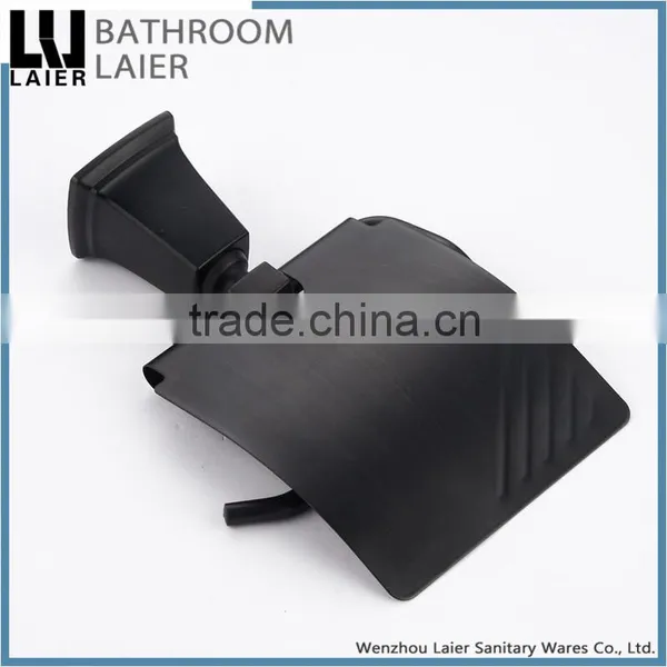 12133 Modern New Fashion American Style Black Bathroom Equipments Toilet Paper Holder photo-6