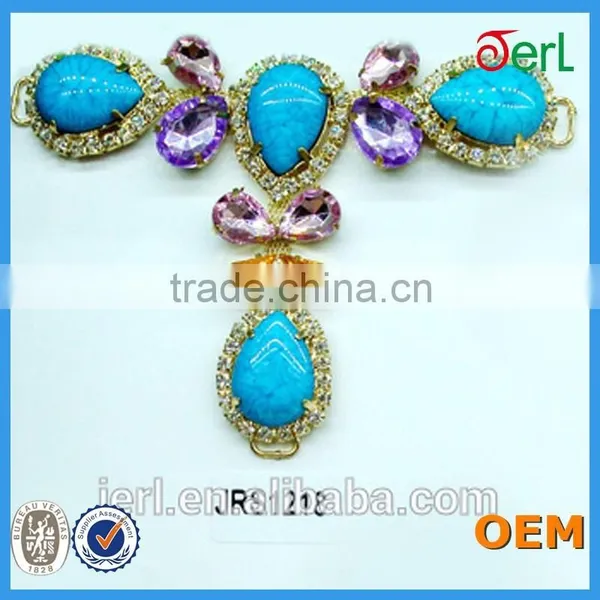 T-shape Metal Rhinestone Shoe Jewelry Chain Sandal Lace Chain photo-5